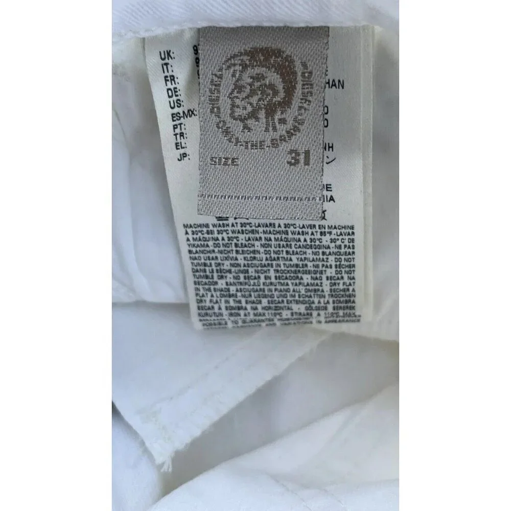 Diesel White Denim Women’s Bootzee Bootcut Regular Jeans W31 L32 R85W1 - Picture 5 of 16